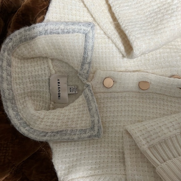 INDUSTRY Ivory Cardigan/Jacket M - Picture 3 of 7